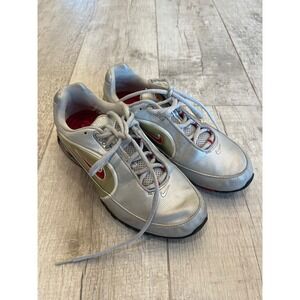 Nike Shox Electric Silver Red Womens Running Shoes 309370-061 Size 9